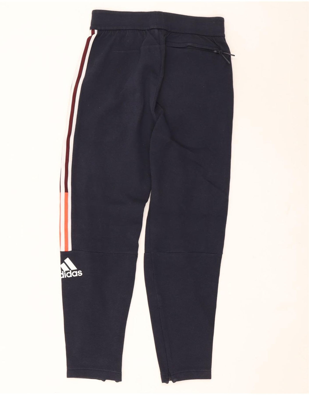 Męskie spodnie dresowe Adidas, małe, granatowe, poliestrowe