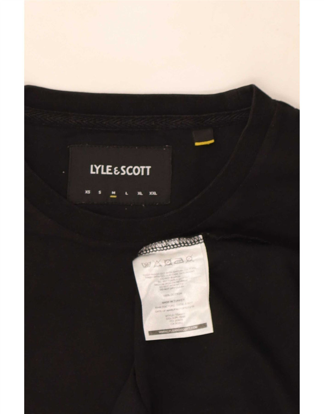 T-shirt męski Lyle & Scott, średni czarny, bawełniany