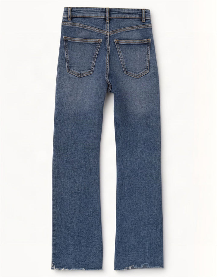 Damskie jeansy rozkloszowane Zara EU 32 2XS W22 L25 Niebieskie