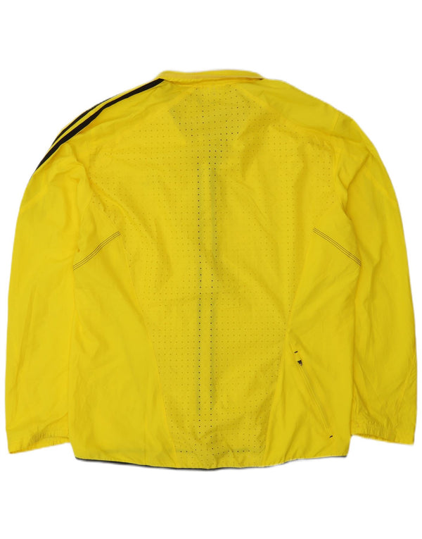 Męska kurtka przeciwdeszczowa Adidas Clima Proof UK 40, duża, żółta, poliestrowa
