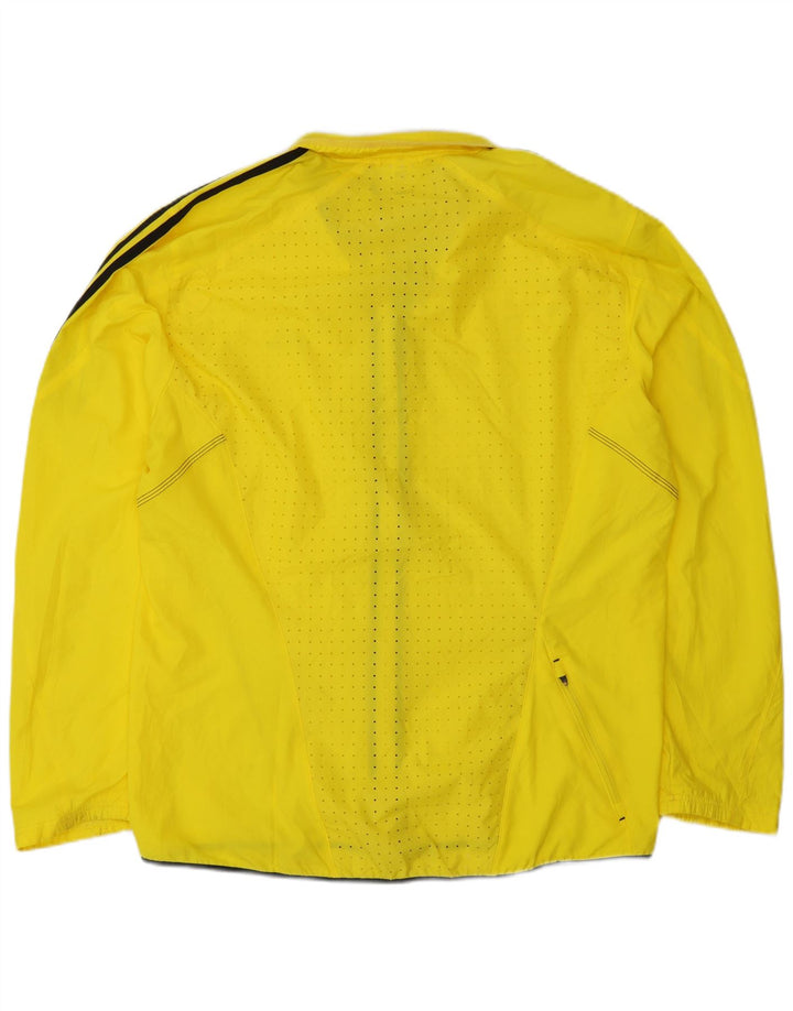 Męska kurtka przeciwdeszczowa Adidas Clima Proof UK 40, duża, żółta, poliestrowa