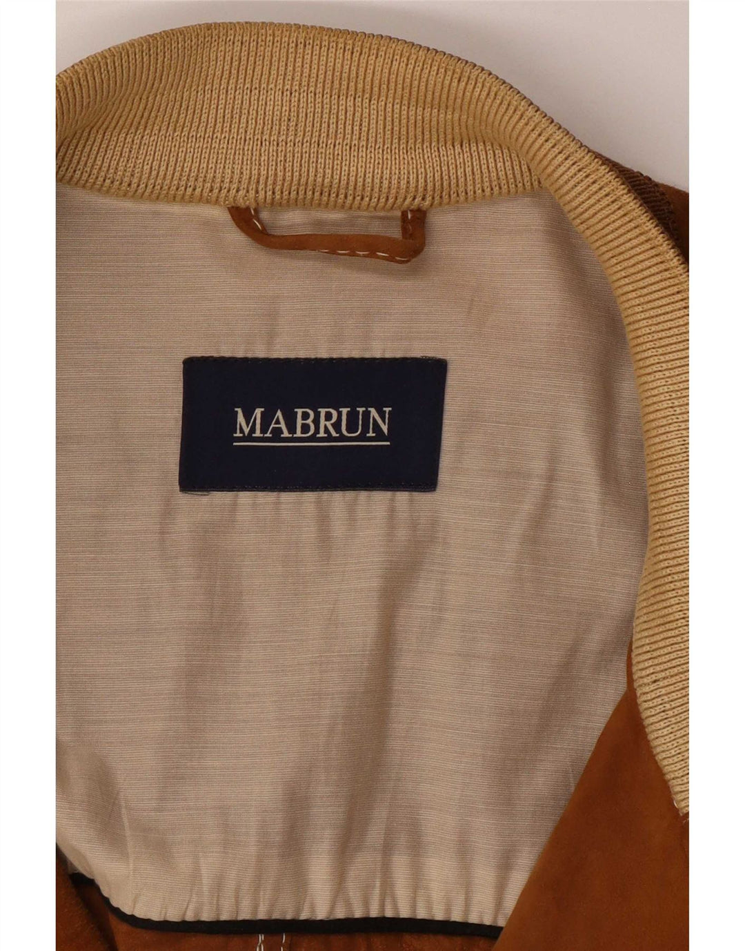 Męska zamszowa kurtka bomber Mabrun IT 54 2XL beżowa