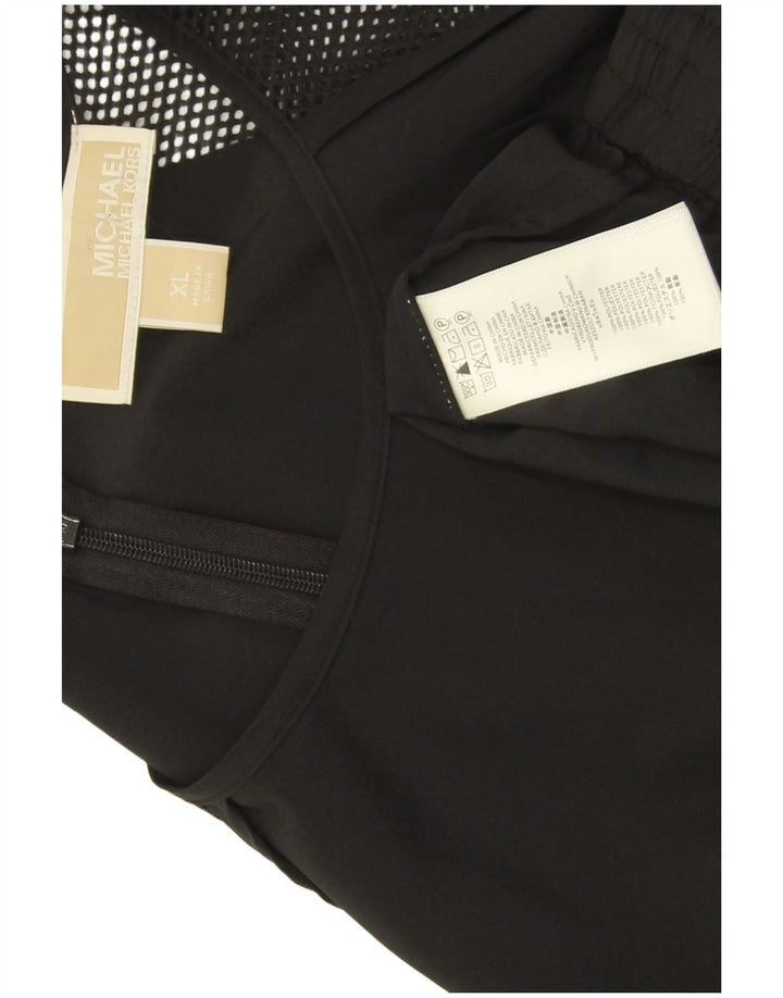 Damska bluzka Michael Kors z długim rękawem, przezroczysta, UK 18 XL, czarna