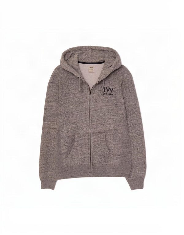Męski sweter z kapturem i zamkiem Jack Wills, mały, szary, z bawełny w cętki