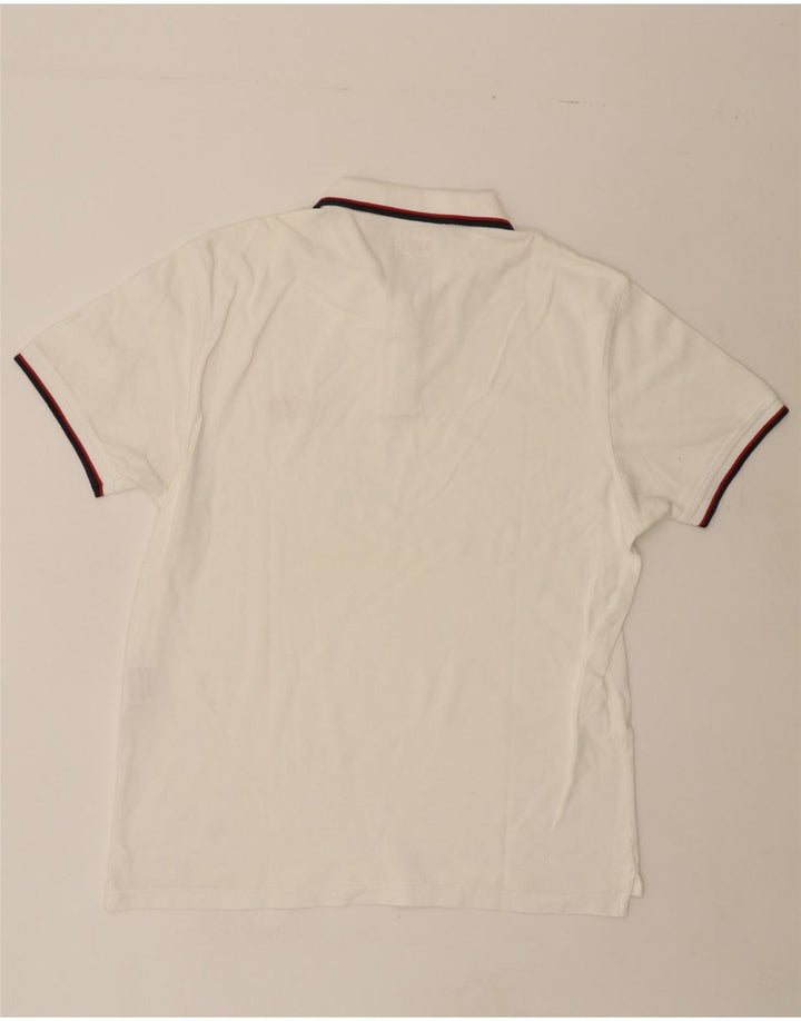 LEVI'S Mens Polo Shirt XL White Vintage Levi's and Second-Hand Levi's from Messina Hembry 
