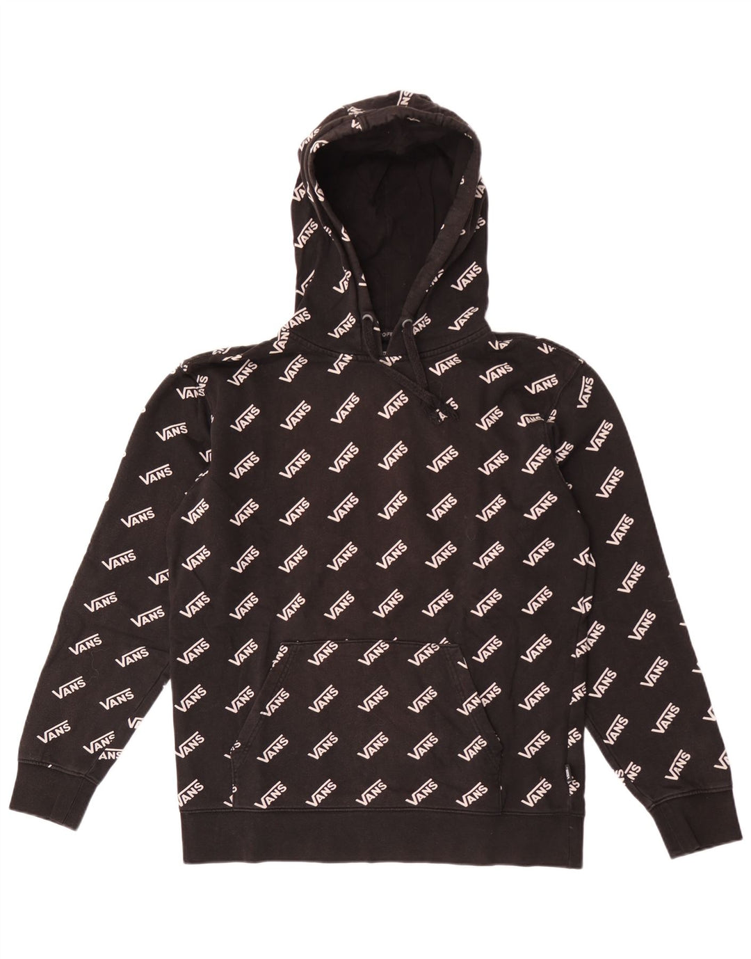 Męski sweter z kapturem Vans z grafiką, średni czarny, bawełniany