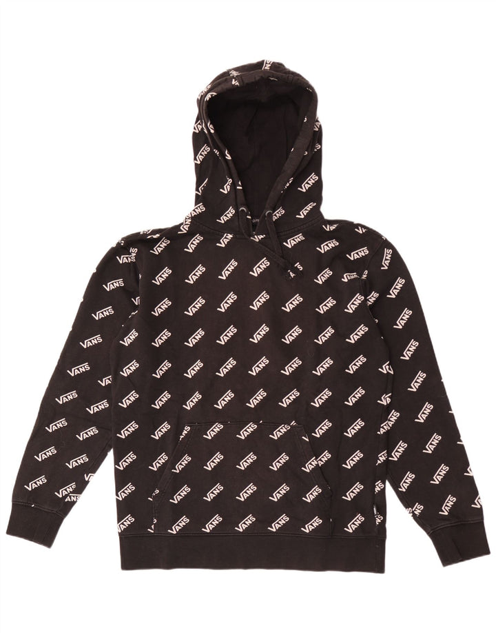 Męski sweter z kapturem Vans z grafiką, średni czarny, bawełniany