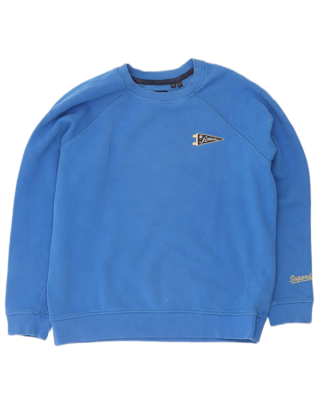 Damski sweter oversize Superdry UK 12, średni niebieski, bawełniany