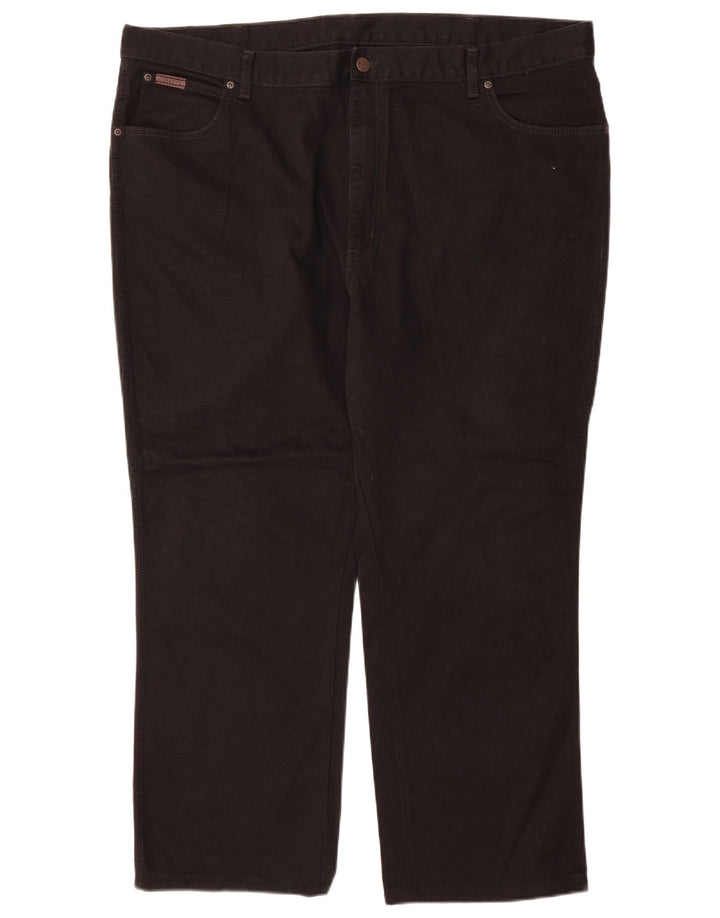 Męskie jeansy Wrangler Texas Straight W46 L30, czarne, bawełniane