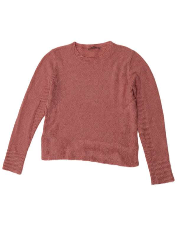 Sweter damski Oasis z dekoltem w łódkę, UK 14, średni różowy akryl