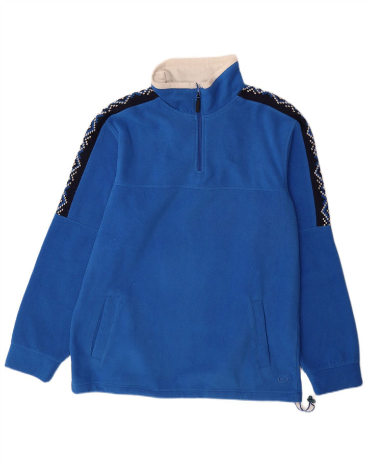 Męski sweter polarowy Sergio Tacchini z zamkiem błyskawicznym XL, niebieski poliester
