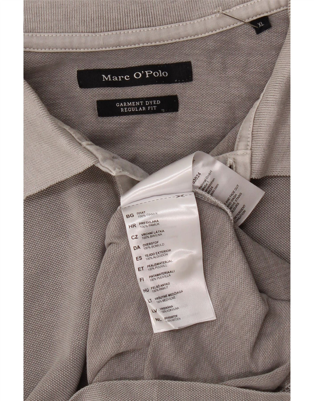 Męska koszulka polo Marc O'Polo o regularnym kroju XL, szara, bawełniana