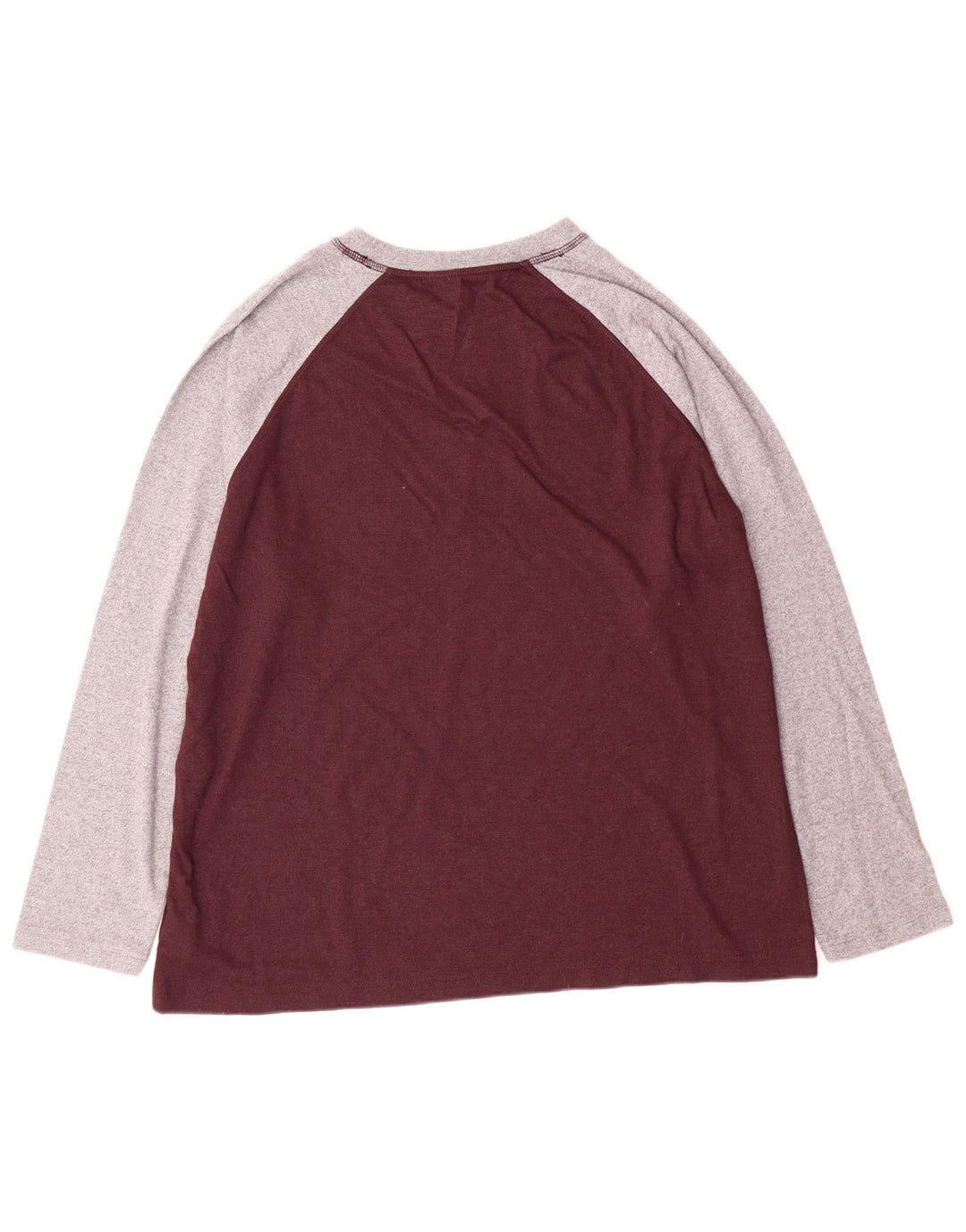 Męski top Eddie Bauer z długim rękawem XL, bordowa, bawełniana w bloki kolorów