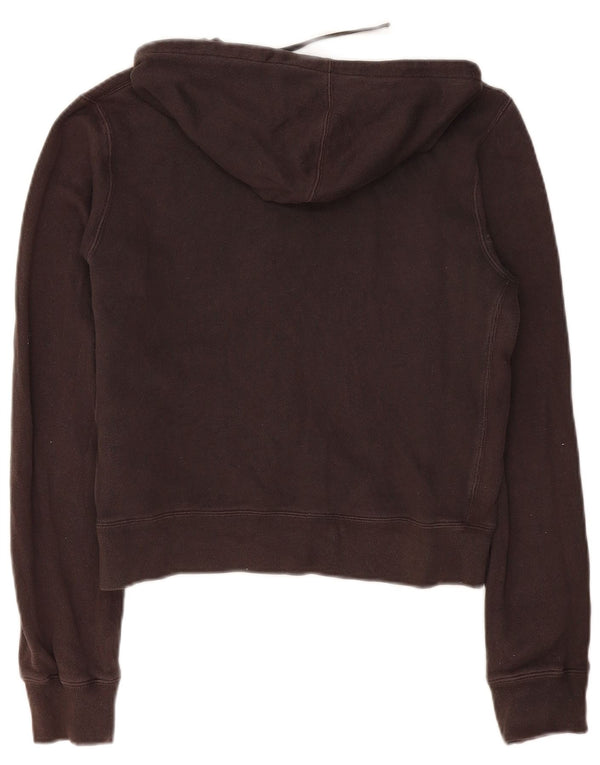 POLO RALPH LAUREN Damski sweter z kapturem i zamkiem błyskawicznym, UK 16, duży brązowy