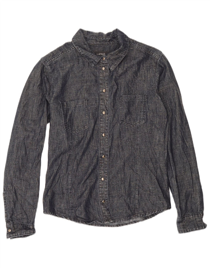 Koszula damska Vintage UK 12 Średni granat