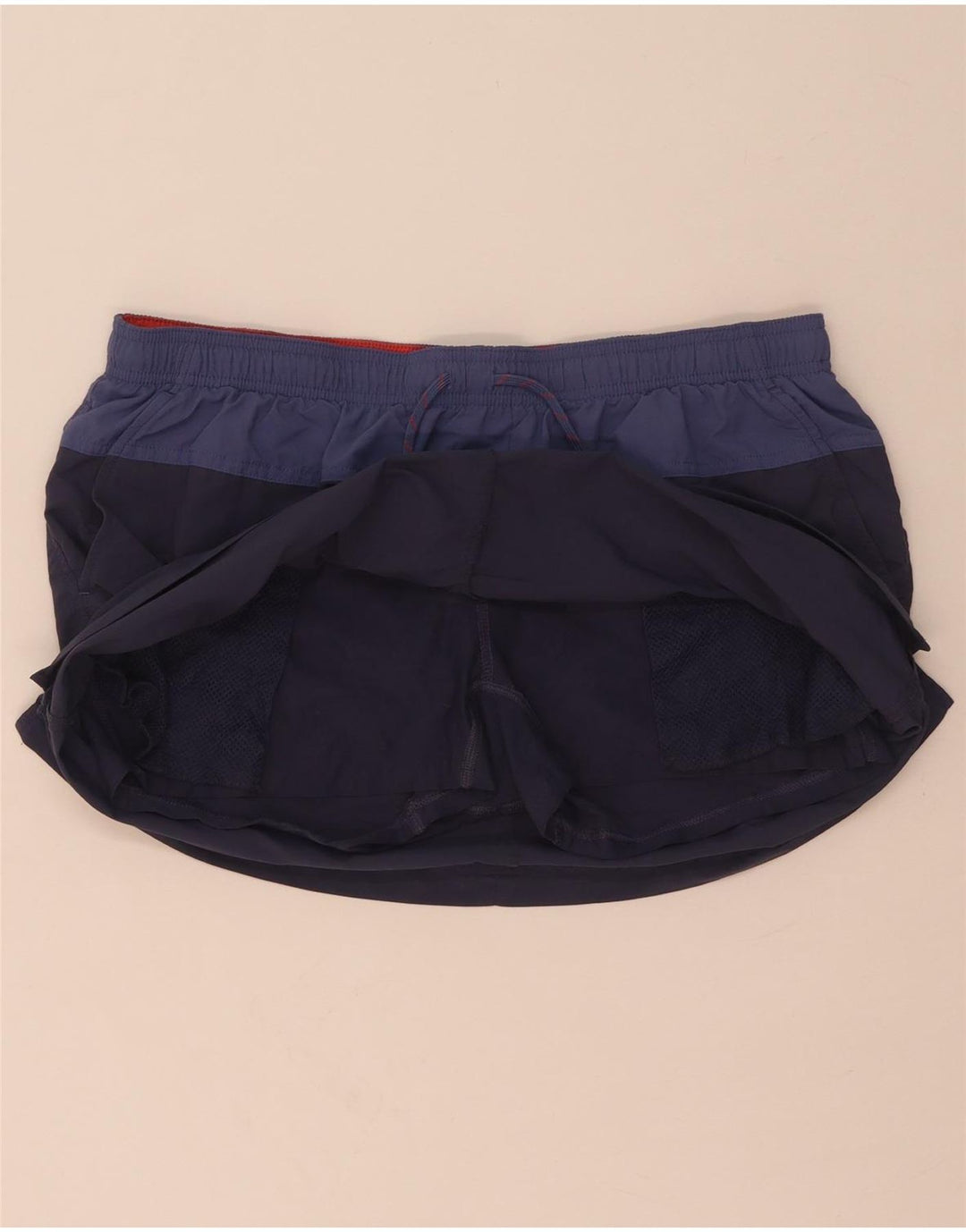 Skort damski Columbia UK 14, duży granatowy nylon z blokami kolorów