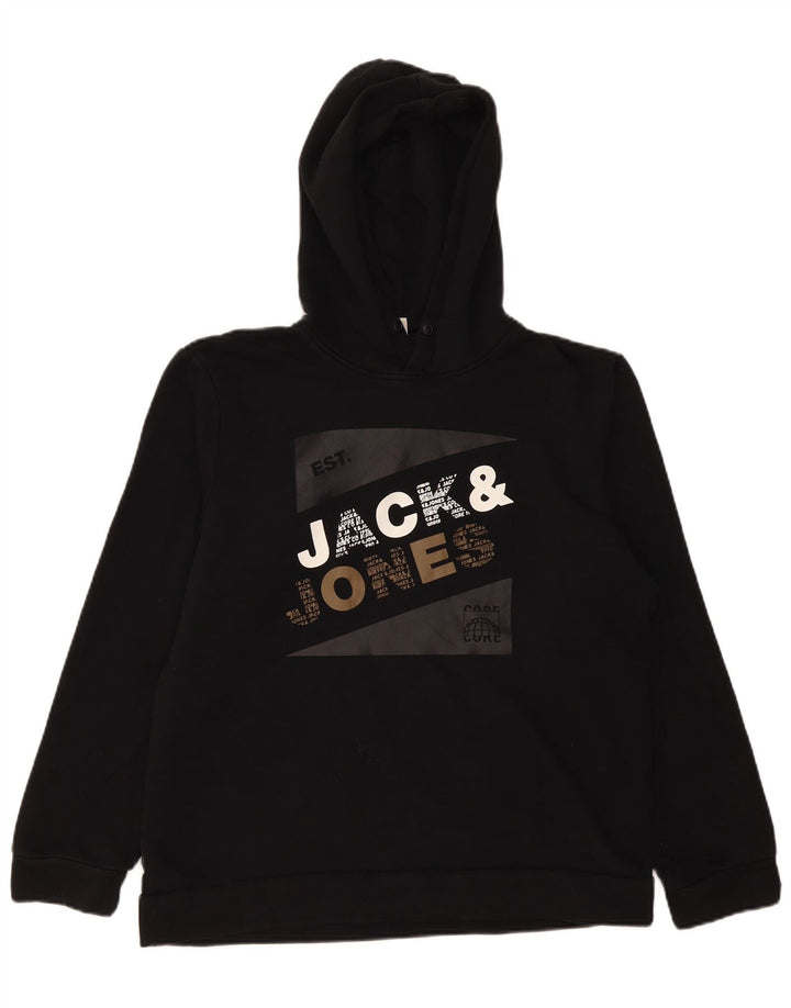 Męski sweter z kapturem Jack & Jones, mały, czarny