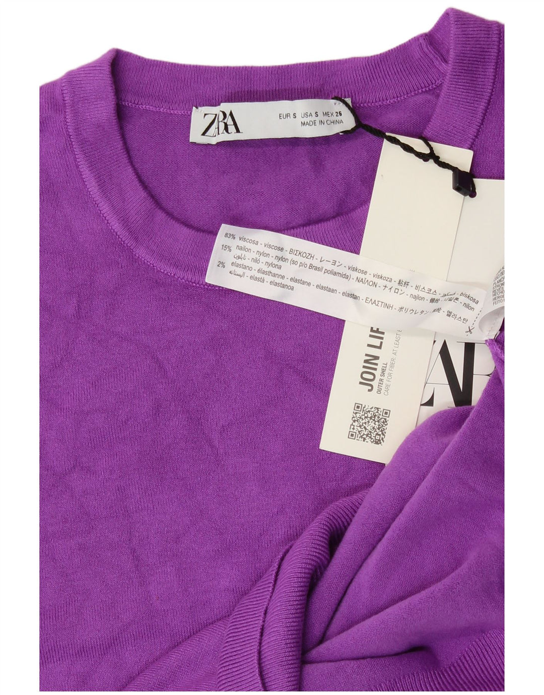 Bezrękawnik damski Zara Vest UK 10 Small Purple Wiskoza