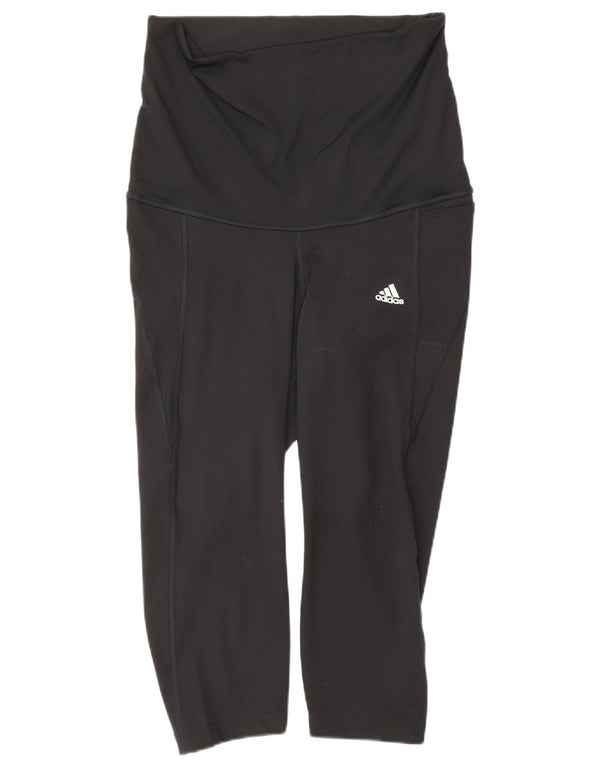 Damskie legginsy Adidas ciążowe Capri UK 12/14 Średni czarny poliester