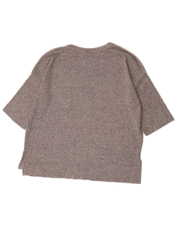 Damska koszulka oversize Zara Trafaluc Top UK 10 Small Grey Flecked