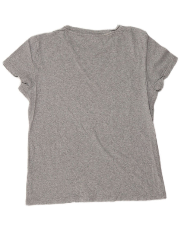 Damska koszulka graficzna Tommy Hilfiger Top UK 14 Medium Grey