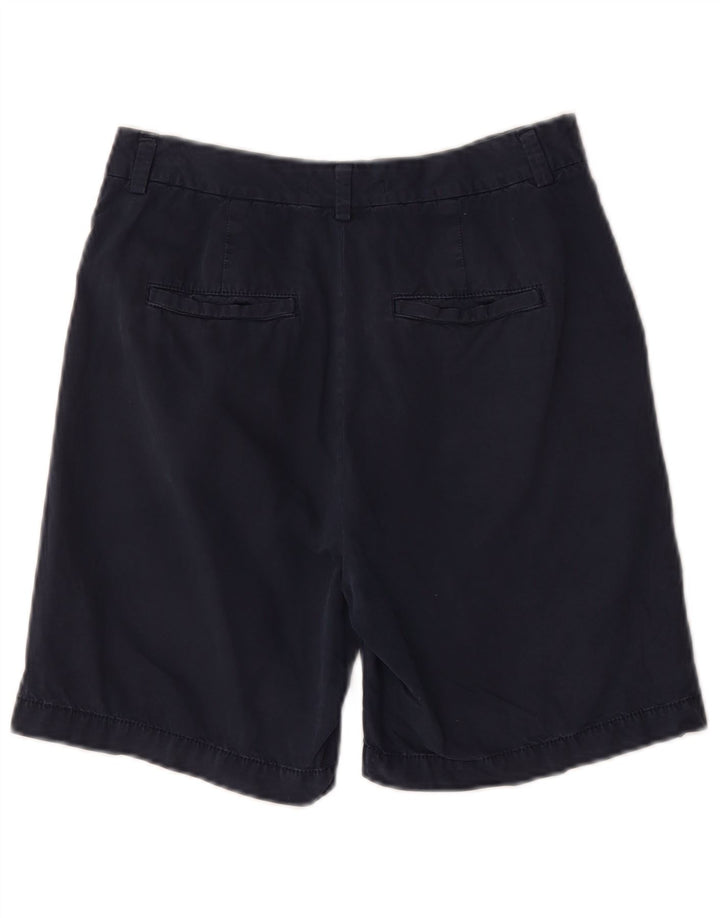 Marks & Spencer Damskie spodenki Chino z wysokim stanem W28 Średni granat