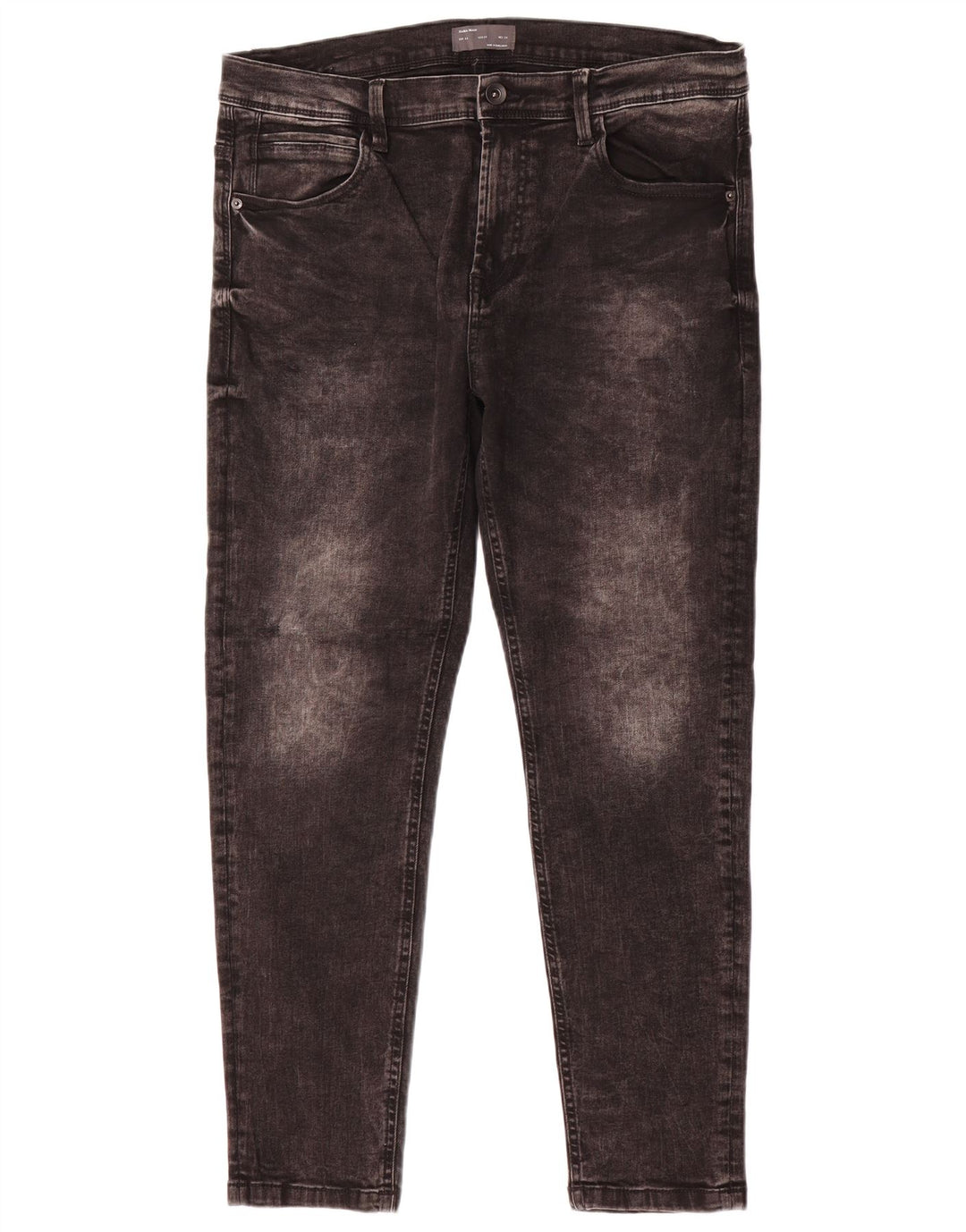 Męskie jeansy slim fit Zara EU 44 Large W34 L27 Szara bawełna