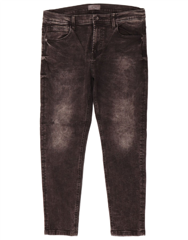 Męskie jeansy slim fit Zara EU 44 Large W34 L27 Szara bawełna