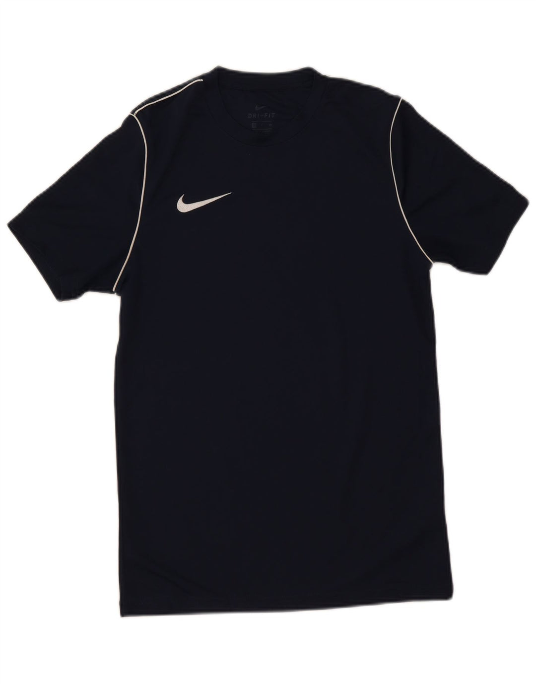 Męski T-shirt Nike Dri Fit, mały, granatowy, poliestrowy