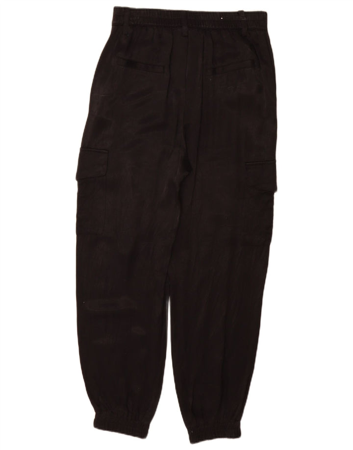 Spodnie damskie Zara Joggers Cargo małe W26 L28 czarne
