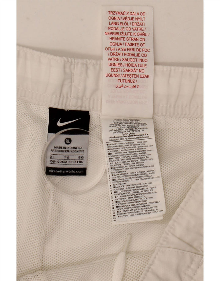 Chłopięce spodenki sportowe Nike 13-14 lat XL, biały, poliester
