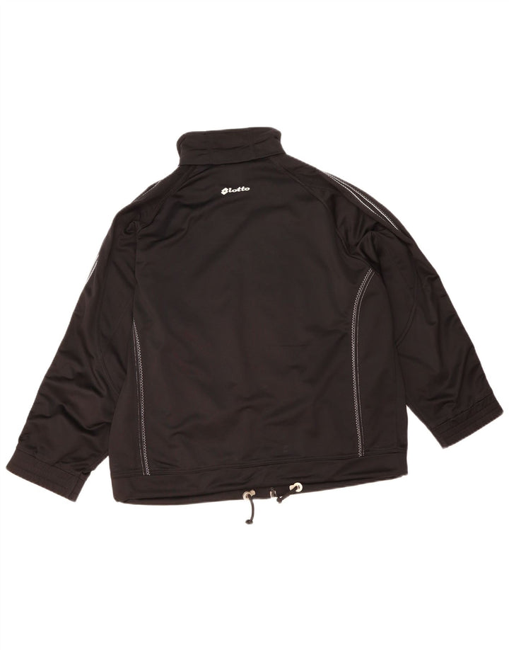 Męska kurtka dresowa Lotto, duża, czarna, poliester