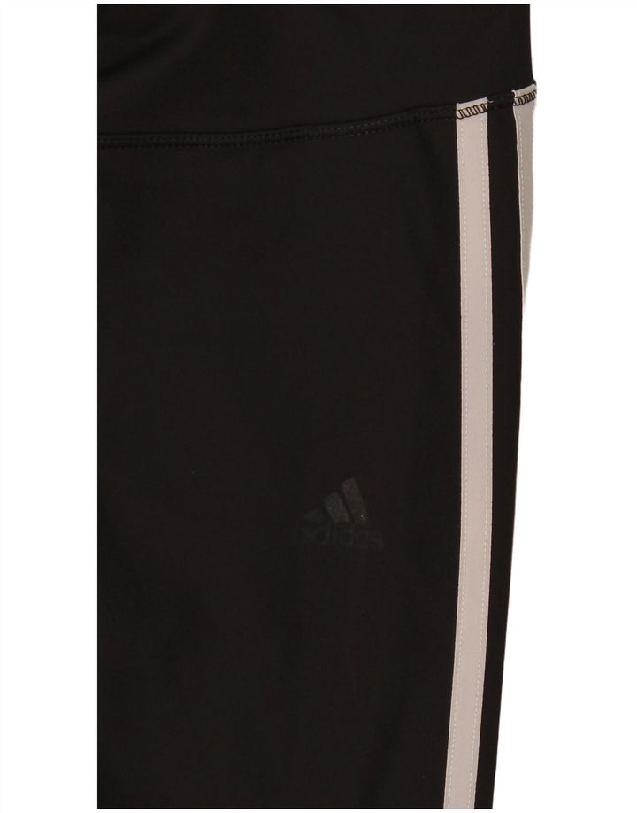 Damskie legginsy Adidas Climalite UK 8/10, małe, czarne, poliestrowe