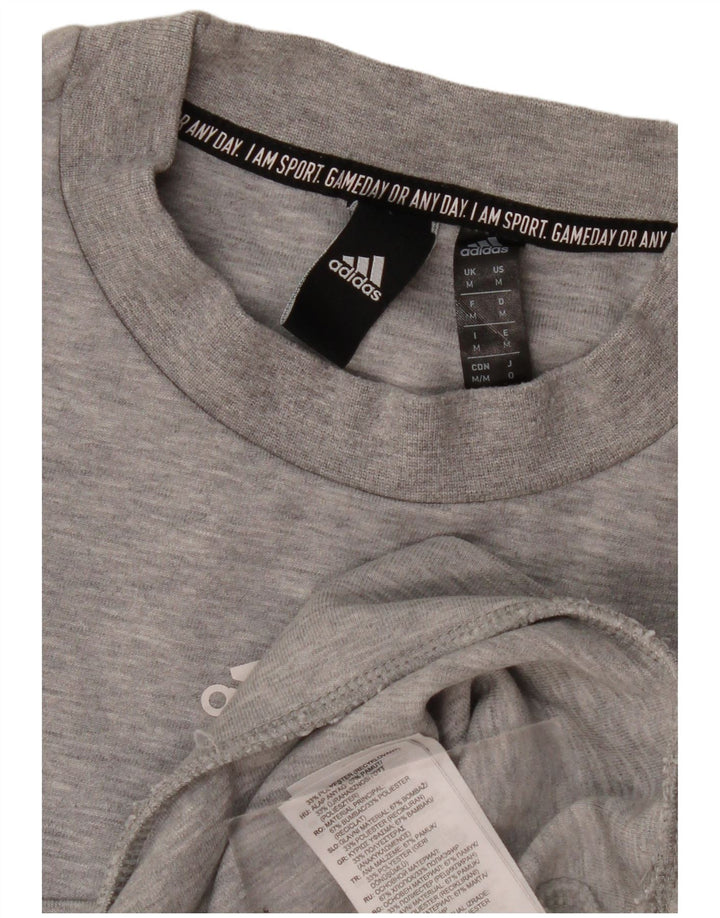 Bluza męska Adidas, średnia, szara, nakrapiana bawełna