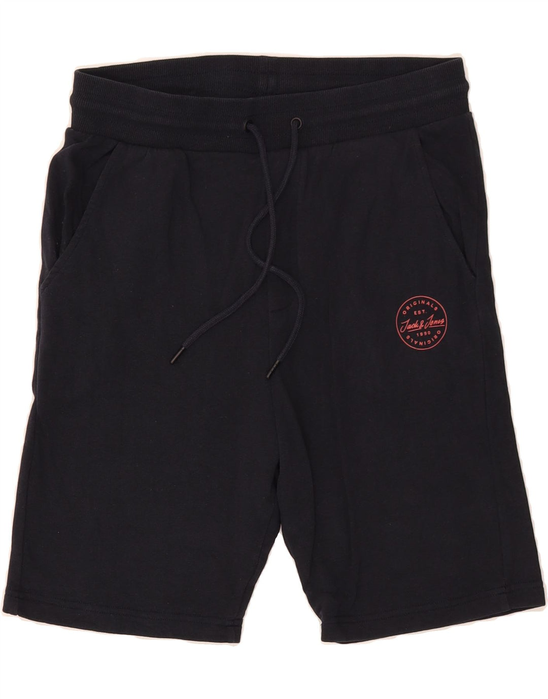 JACK & JONES Mens Sport Shorts Small  Navy Blue Cotton Vintage Jack & Jones and Second-Hand Jack & Jones from Messina Hembry 