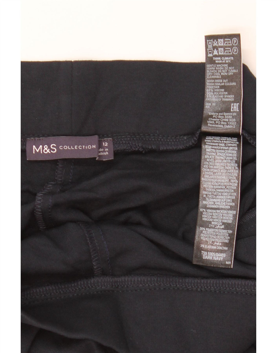 Spodnie damskie Marks & Spencer UK 12 Medium W30 L29 Granatowe