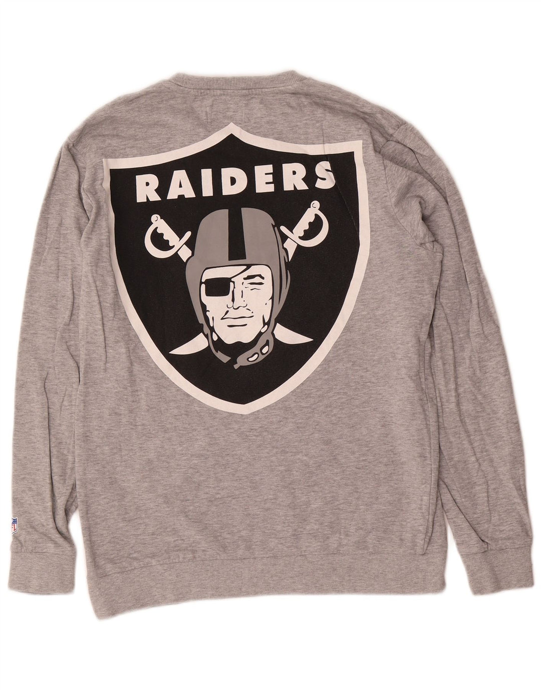 Męska bluza z kapturem Only & Sons Raiders Graphic, średnioszara, z blokami kolorów