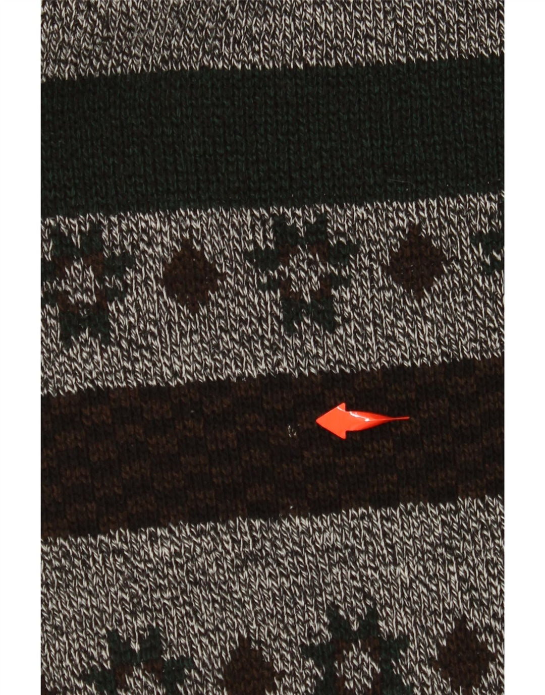 Męski sweter zapinany na zamek VINTAGE, duże, szare paski