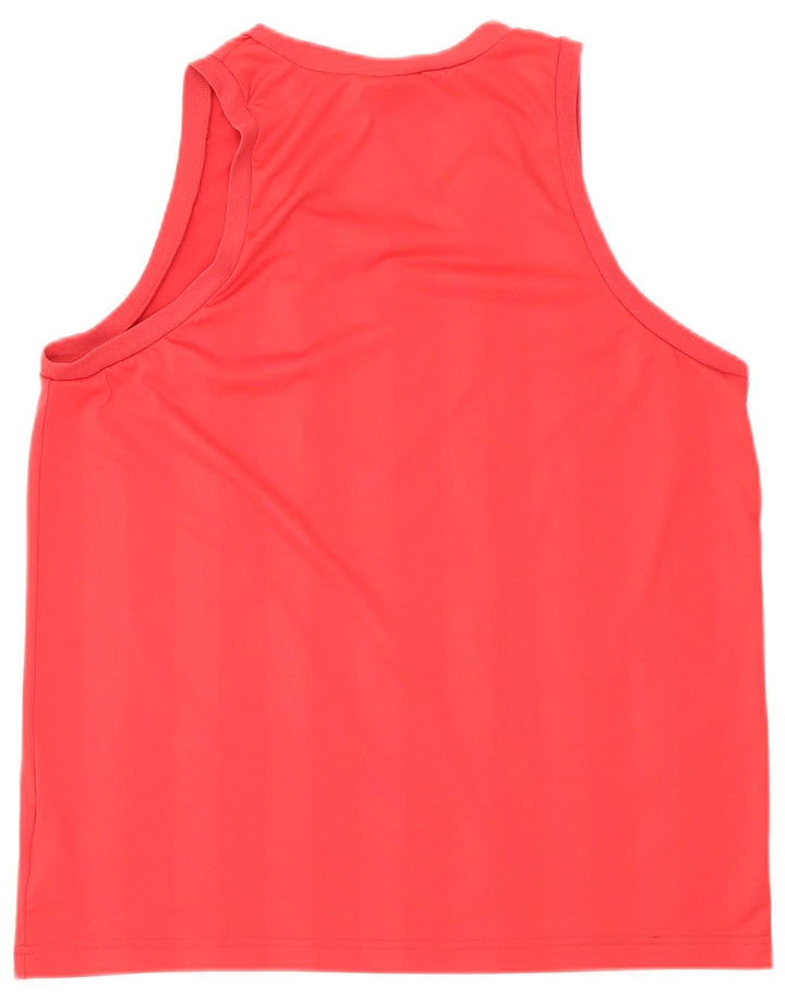 Męska kamizelka z grafiką ADIDAS, duża, czerwona, poliester