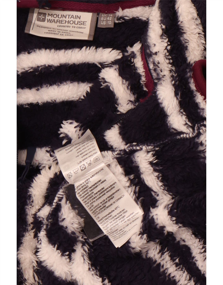 MOUNTAIN WAREHOUSE Damski sweter polarowy UK 14 w duże granatowe paski