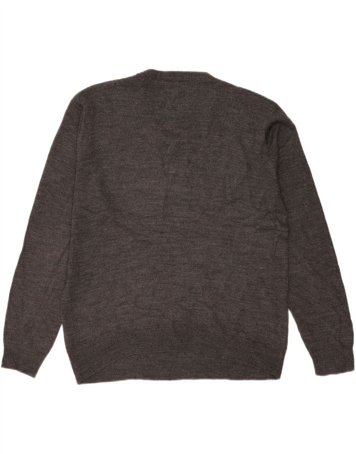 Męski sweter Pierre Cardin z dekoltem w kształcie litery V, duży, szary akryl