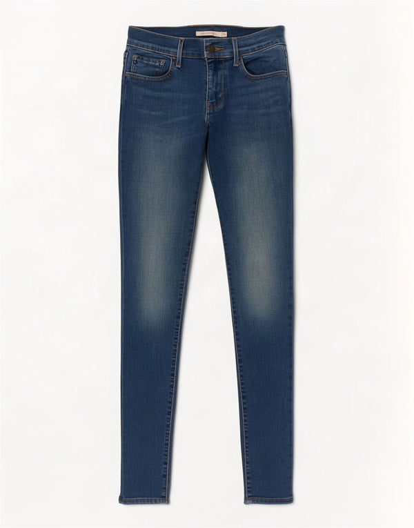 Damskie jeansy Levi's 710 Super Skinny W28 L32 Niebieska bawełna