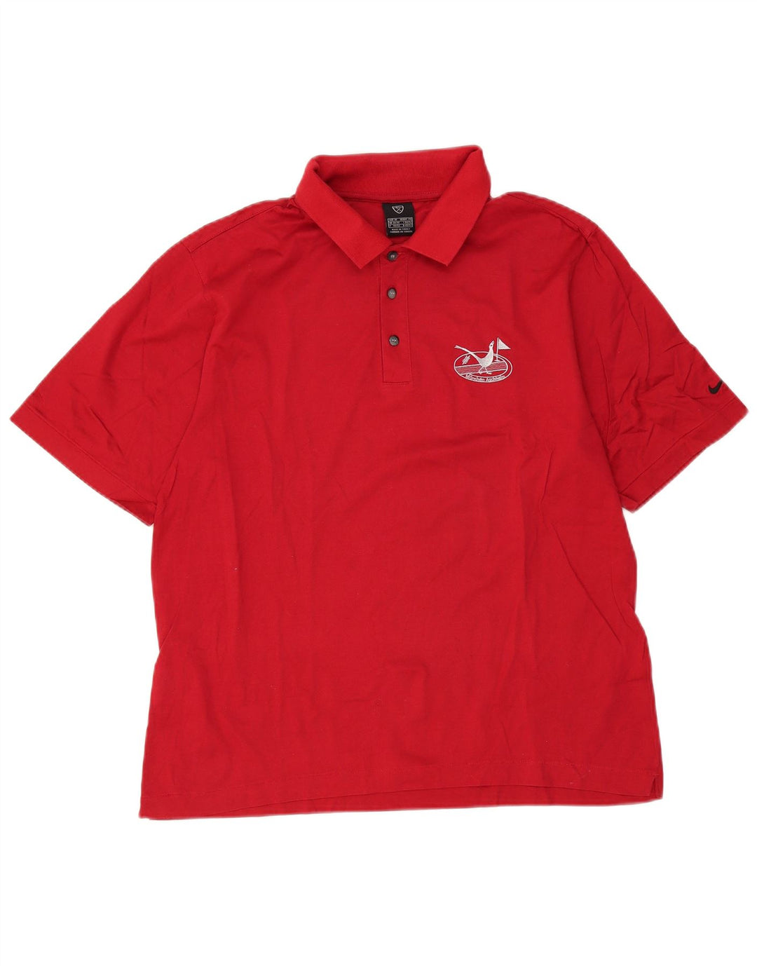 Męska koszulka polo Nike UK 39/41, średnia czerwona, bawełniana