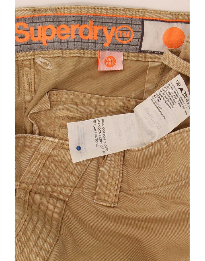Męskie spodenki cargo Superdry 2XL W40 Beżowa bawełna