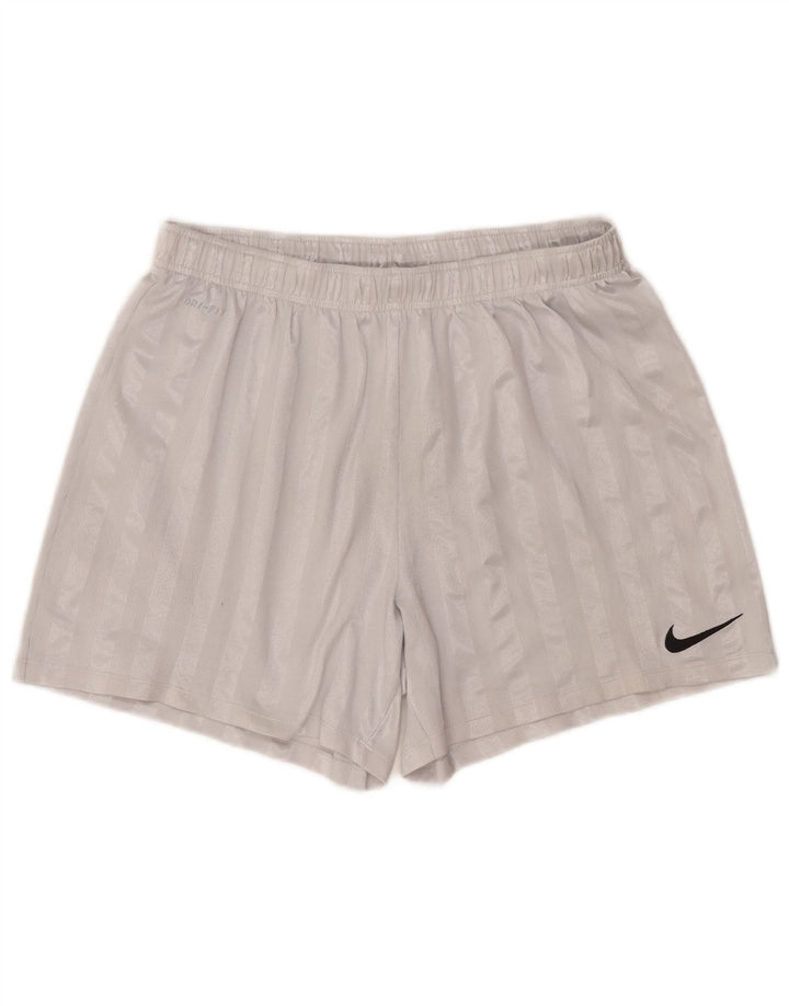 Męskie spodenki sportowe Nike Dri Fit XL, szare, poliestrowe paski