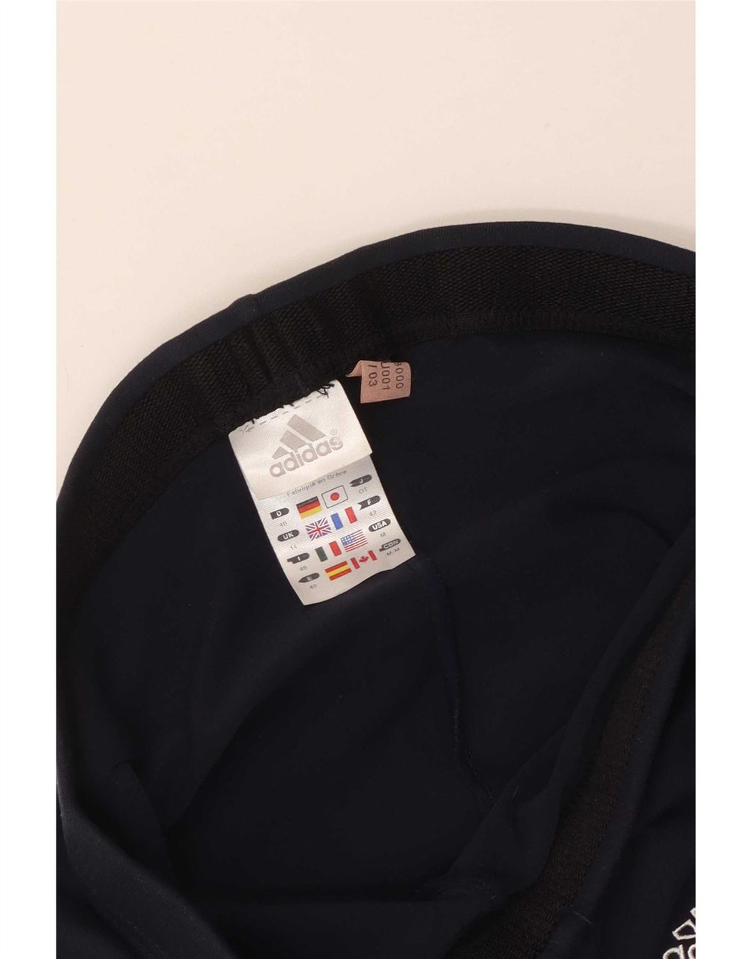 Legginsy damskie Adidas UK 14, duże granatowe, poliamidowe