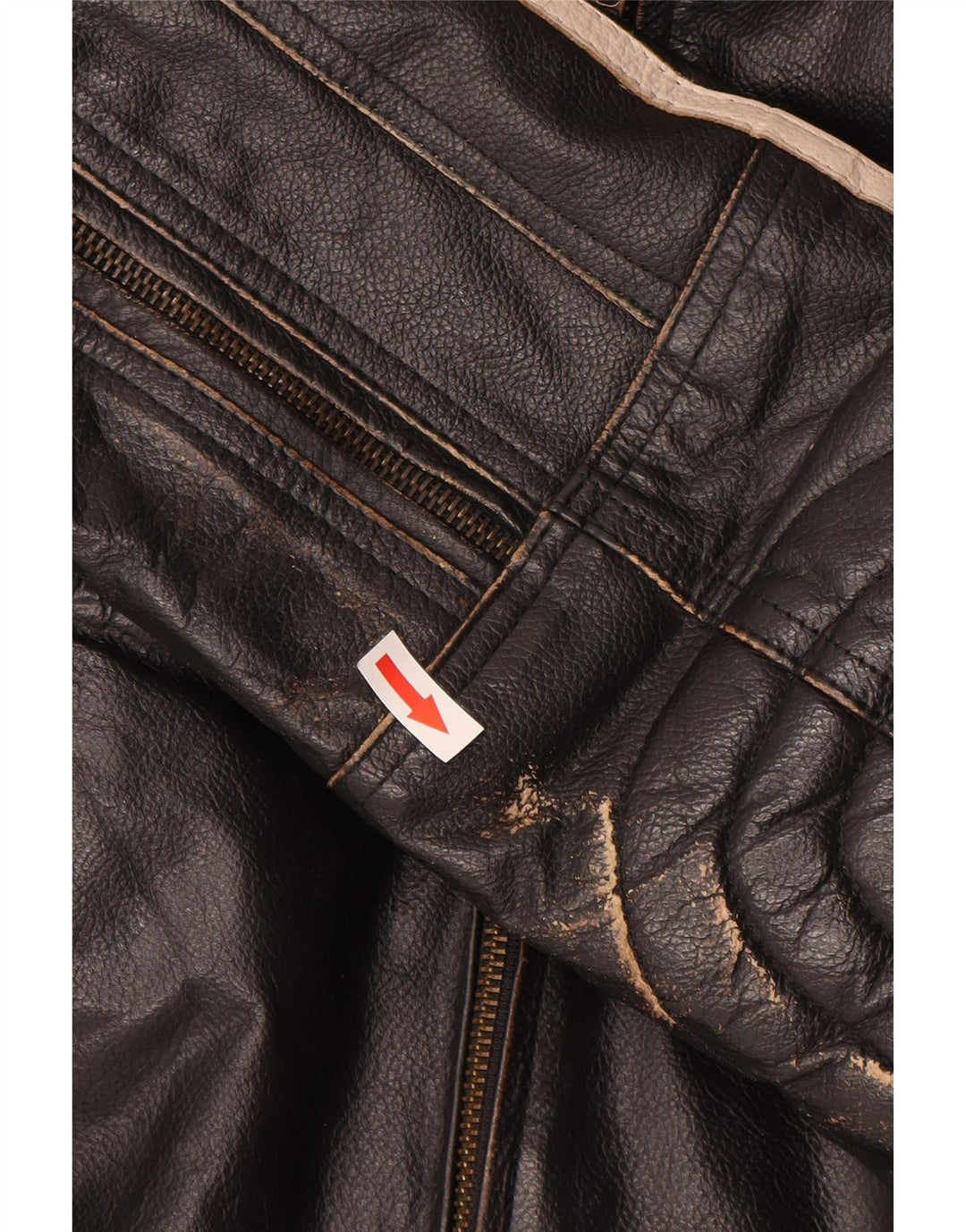 Damska kurtka skórzana Mission Moto Racer UK 40, duża, czarna, skórzana w paski