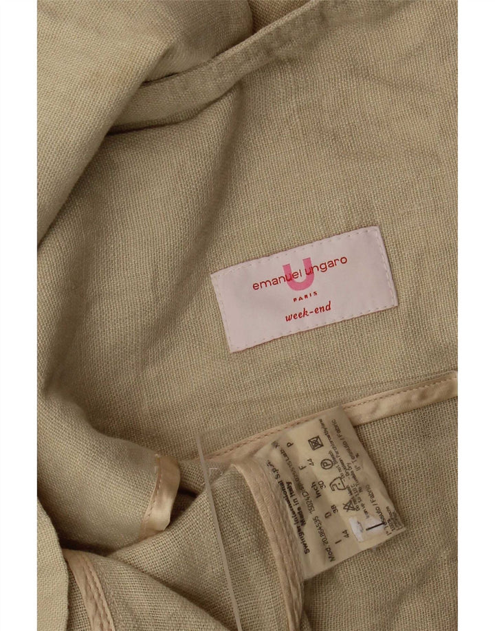 Emanuel Ungaro Damska kurtka użytkowa IT 44 Medium Beige Linen