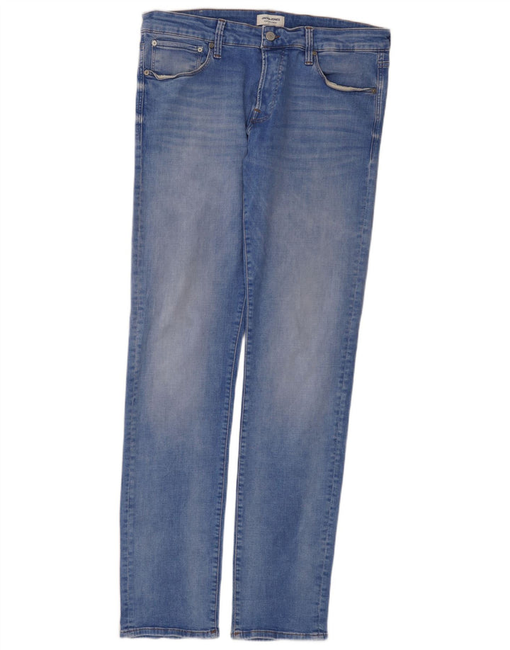 Męskie jeansy typu slim Jack & Jones W36 L36 Niebieskie, bawełniane