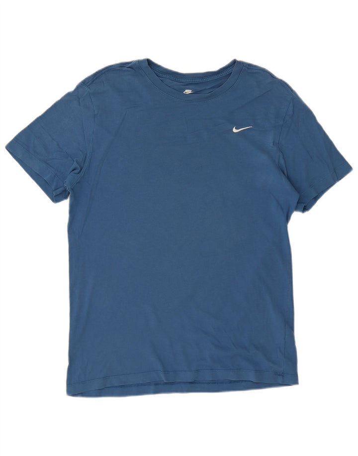 Męski T-shirt NIKE Top, średni niebieski, bawełniany